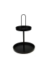 Tálca fém 2szintes D30*H45CM fekete