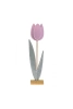 Tulipán filc/fa 58cm 2D rózsaszín
